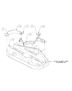 General Assembly Diagram and Parts List for 59A30028150 48Inch Cub Cadet Lawn Tractor